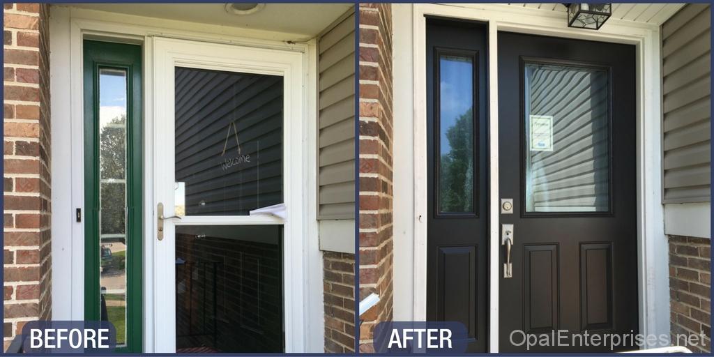 Home Improved With New Front Door Patio Door Soffit And Fascia