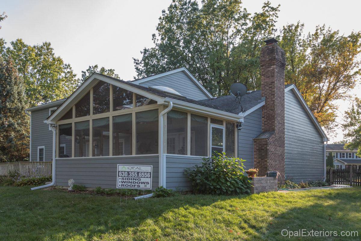 Home with new siding and windows by Opal Enterprises