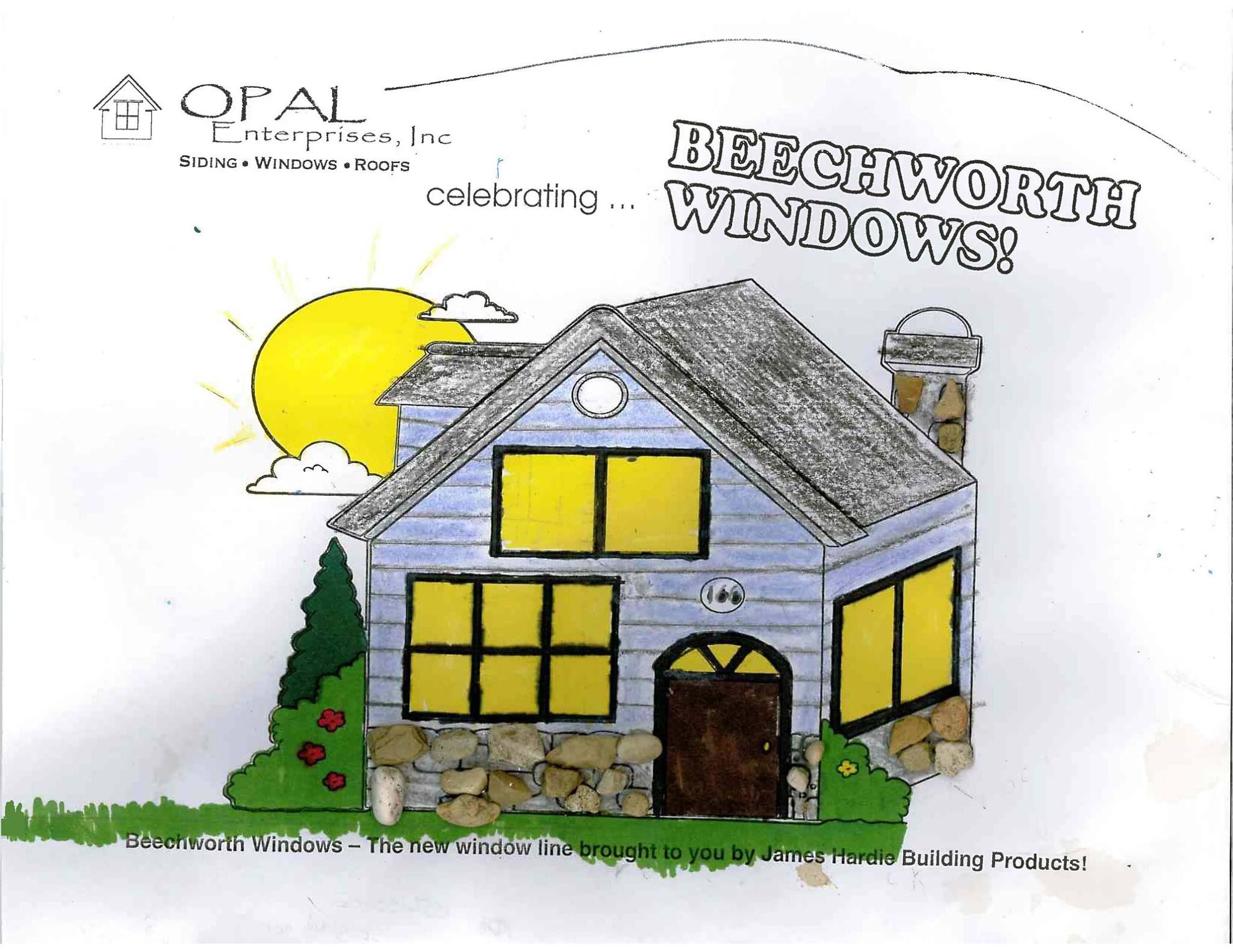 Winning 2015 Opal Enterprises kids color contest art, made with Real Stones! #OpalEnterprises #BeechworthWindows