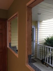 Window replacement using "new construction" installation method