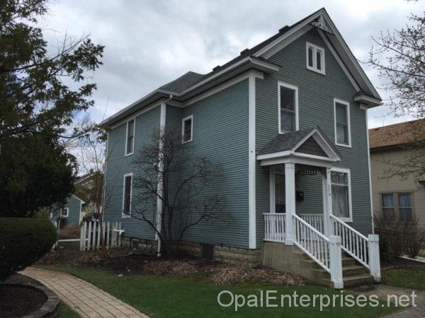 Historic Naperville home before siding replacement