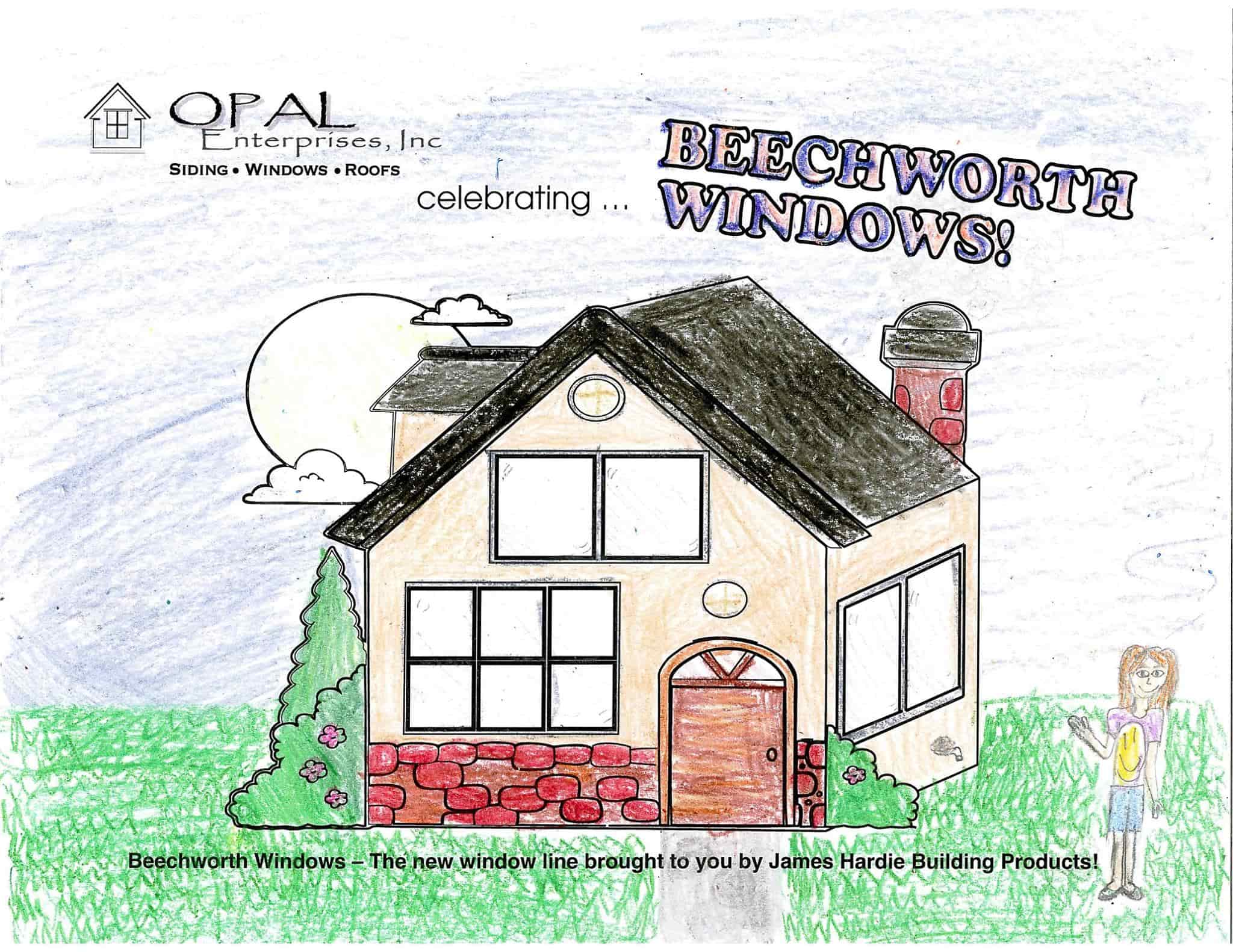 Winning 2015 Opal Enterprises kids color contest art, great style! #OpalEnterprises #BeechworthWindows