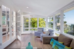 Bright Solarium Style Sunroom Windows Off The Master Suite